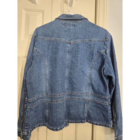 Duck Head Jeans Co. Stretch Denim Jacket Womens XL Button Front - Picture 2 of 8